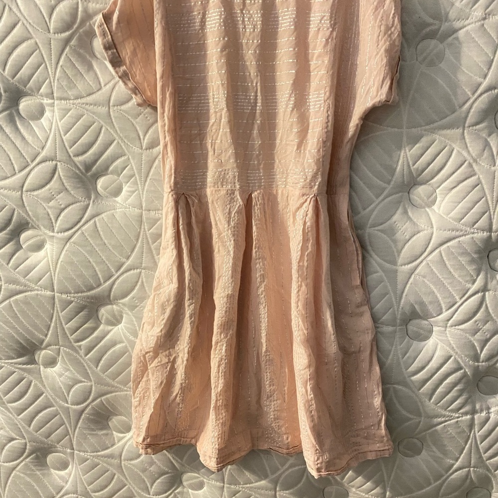 Peyton & Parker English Country Garden Peach Pink Champagne Dress Size XLarge Xl - Picture 2 of 7